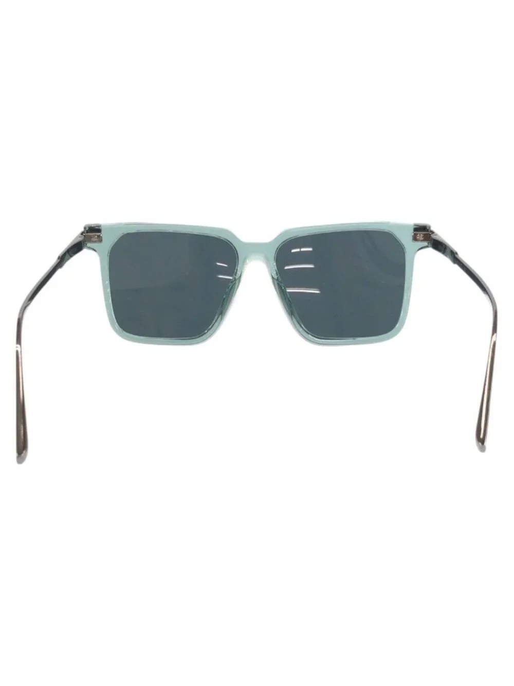 Louis Vuitton LV Rise Square Green Silver Acetate Metal 56 15 Sunglasses Eyewear